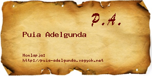 Puia Adelgunda névjegykártya